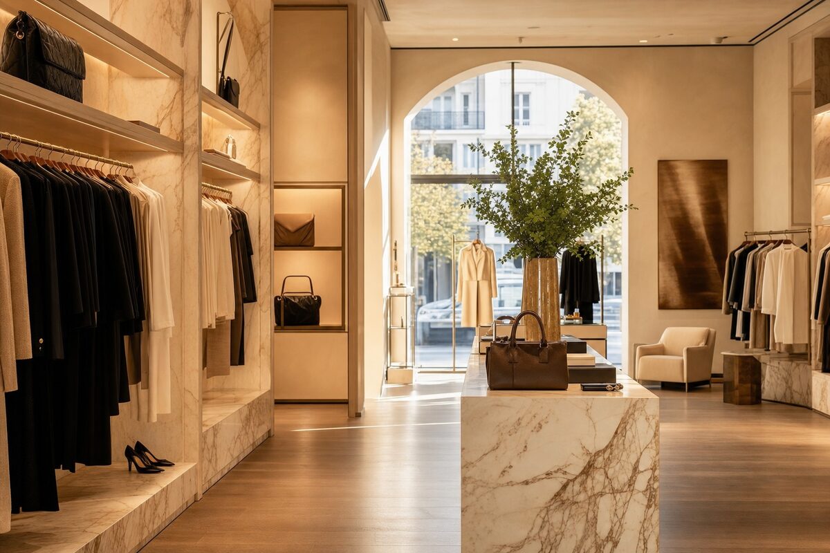 Modern retail boutique storefront
